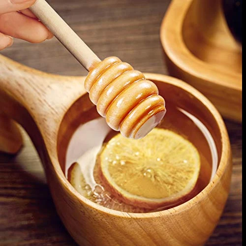 Honey Dippers 6 Inch, 20PCS Premium Wooden Honey Stirrer For Honey Jar Dispense Drizzle Honey And Wedding Party Gift 4 Honey Dippers 6 Inch, 20PCS Premium Wooden Honey Stirrer For Honey Jar Dispense Drizzle Honey And Wedding Party Gift - Image 2