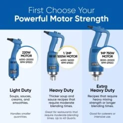 Commercial Immersion Blender 500W Heavy Duty, Stainless Steel, Variable Speed, 16 Inch Shaft -KitchenAid Shop 51KcEM7O85L