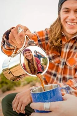 GSI Outdoors 6 Cup Stainless Steel Moka Stovetop Espresso Coffee Pot For Camping, Travel And Cabin -KitchenAid Shop 51KhV37h3sL