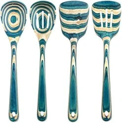 Ique Mykonos Collection 12-1/2" Wooden Spaghetti Spoon And Pasta Server With Teeth -KitchenAid Shop 51KiPiLjM7L. AC 1
