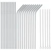 Wholesale 25 Piece Set Stainless Steel Straws Long 8.5 Inch Drinking Metal Straws Reusable Drinking Straws For 20 OZ (10 Straight | 10 Bent | 5 Brushes) -KitchenAid Shop 51KtLvHcYhL