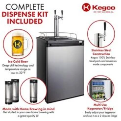 HBK209S-2 Keg Dispenser, Stainless Steel,2 Faucet Without Kegs -KitchenAid Shop 51KzZ1xHx7L