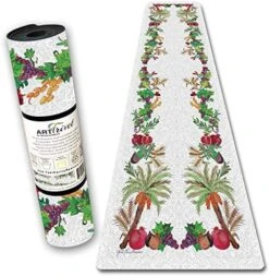 Israel Hatikva ArtTrivet Heat-Resistant Table Runner And Trivet - Fabric Top And Non-Slip Rubber Base (12"x48") -KitchenAid Shop 51L6wJ73GfL. AC