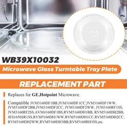 13.5" Microwave Glass Turntable Plate By Beaquicy - 13 1/2 Inches Glass Tray Replacement For GE Hotpoint Microwave - Replace Microwave Glass Tray # WB39X10032 JVM3160DF1BB JVM3160DF1CC JVM3160DF1WW 11 13.5" Microwave Glass Turntable Plate By Beaquicy - 13 1/2 Inches Glass Tray Replacement For GE Hotpoint Microwave - Replace Microwave Glass Tray # WB39X10032 JVM3160DF1BB JVM3160DF1CC JVM3160DF1WW -KitchenAid Shop 51LAbcAWIJL