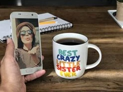 Sisters Gifts From Sister And Brother - Best Little Sister Ever Coffee Mug, Sister Gift Idea For Christmas, Women's Birthday, Rakhi, Valentines, Mothers Day Mugs -KitchenAid Shop 51LFPFoCNML