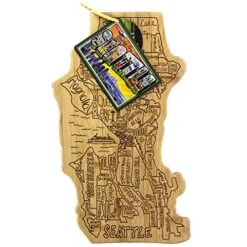 Seattle City Life Bamboo Serving And Cutting Board -KitchenAid Shop 51LH6neeMzL