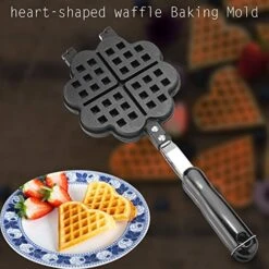 Non-Stick Double-side Waffle Baking Pan Mold Aluminum Alloy Waffle Mould Waffle Press Plate Cooking Baking Tool Sandwich Maker -KitchenAid Shop 51LN3uy1LBL