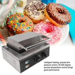 Electric Donut Machine, 5 Holes Stainless Steel Commercial Donut Machine For Kitchen (US Plug 110V) -KitchenAid Shop 51LS13QADbL 3
