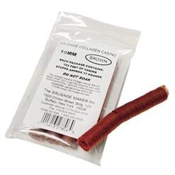 - Mahogany Collagen Sausage Casings, 16mm (5/8"), 5 Half Strands