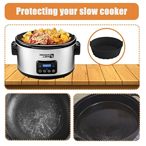 GENERIC Silicone Slow Cooker Liners - Fits For 7 8 QT Oval Crock POT - Food-Grade Material, Easy Cleanup, Reusable, Leak-Proof Alternative To Disposable Liners 5 GENERIC Silicone Slow Cooker Liners - Fits For 7 8 QT Oval Crock POT - Food-Grade Material, Easy Cleanup, Reusable, Leak-Proof Alternative To Disposable Liners - Image 3