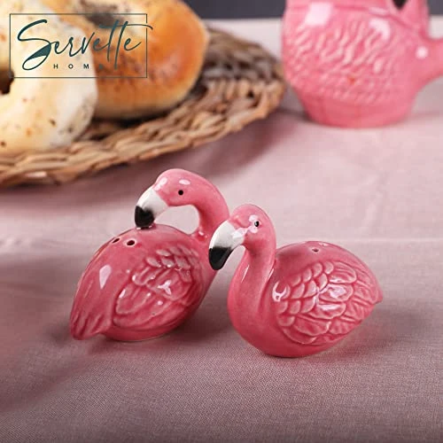 Ceramic Bird Salt And Pepper Shaker Collectors Kitchen Décor - Flamingo 4 Ceramic Bird Salt And Pepper Shaker Collectors Kitchen Décor - Flamingo - Image 2