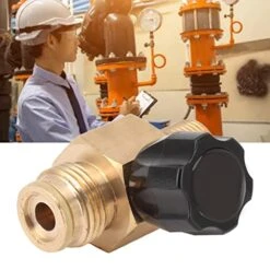 Refill Adapter G1/2 14 CO2 Cylinder Bottle Connector With Black 5/8 18unf On Off Valve CO2 Tank Refill Adapter 5000 Psi Maximum Pressure -KitchenAid Shop 51LZvVXD07L