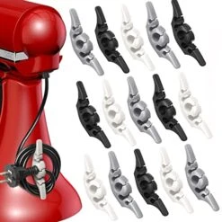 CEBERVICE 15 Pack Cord Organizer For Appliances, Upgraded Cord Keeper, Cord Winder Cord Wrapper Cord Holder Organizer Stick On Mixer, Coffee-Maker, Blender, Toaster, Pressure-Cooker, Air-Fryer