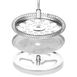 French Press Coffee Maker And Milk Frother Set - 34 Oz Glass Carafe Coffee Press & Drink Mixer Duo W/ Stainless Steel Stand -KitchenAid Shop 51LgT72MtbL