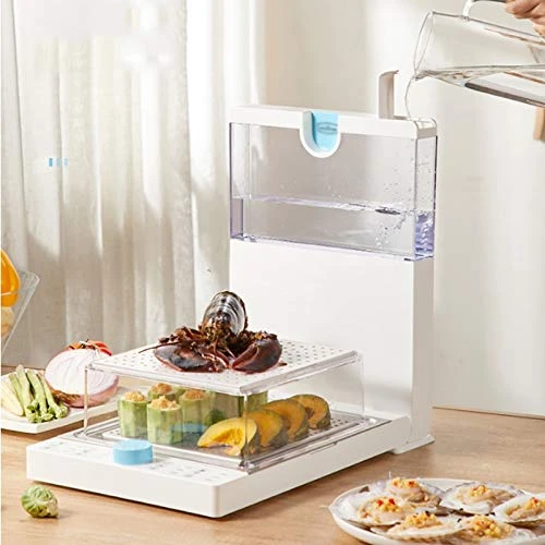 HYDZQ Multi Functional Household Double Layer Electric Steamer Food Warmer Food Steamer Electric Food Seafood Cooking Machine 6 HYDZQ Multi Functional Household Double Layer Electric Steamer Food Warmer Food Steamer Electric Food Seafood Cooking Machine - Image 4