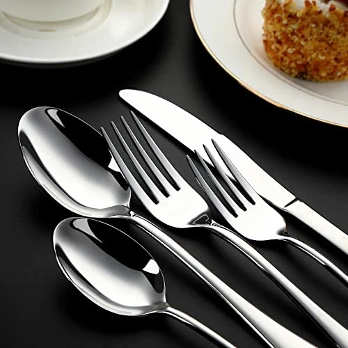 Salad Forks Set Of 8, Stainless Steel Silverware Flatware Forks, Appetizer Dessert Forks, 6.8 Inches, Mirror Finish And Dishwasher Safe 5 Salad Forks Set Of 8, Stainless Steel Silverware Flatware Forks, Appetizer Dessert Forks, 6.8 Inches, Mirror Finish And Dishwasher Safe - Image 3