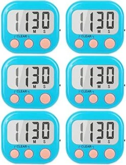 2 Pack Digital Kitchen Timer For Cooking Big Digits Loud Alarm Magnetic Backing Stand Cooking Timers For Baking White -KitchenAid Shop 51LxGaTDE5S. AC