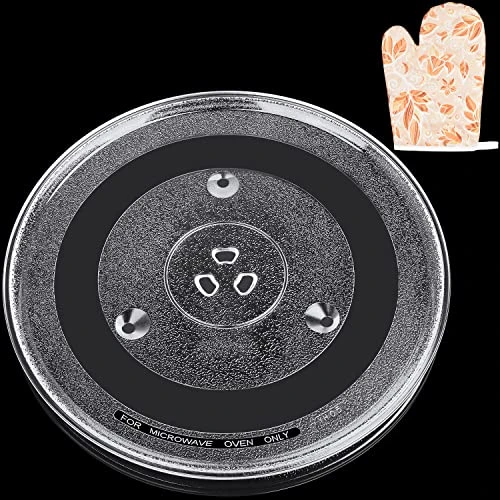 Jolaxy 12.4" Microwave Turntable Plate, 12 3/8" Glass Cooking Tray W/a Glove, 12.4-inch Turntable Replacement For Panasonic Emerson Frigidaire Oster Toshiba GE, Turntable Diameter 12.4 Inch (31.5 Cm) 3 Jolaxy 12.4" Microwave Turntable Plate, 12 3/8" Glass Cooking Tray W/a Glove, 12.4-inch Turntable Replacement For Panasonic Emerson Frigidaire Oster Toshiba GE, Turntable Diameter 12.4 Inch (31.5 Cm)