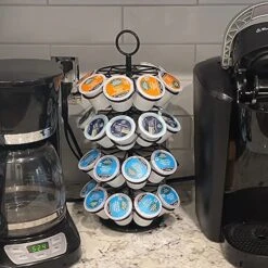 Coffee Pod Carousel Holder Organizer Compatible With 36 Cup Pods