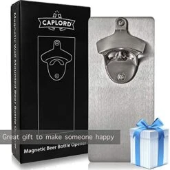 Beer Bottle Opener Wall Mounted With Magnetic Cap Catcher Wall Mount Bottle Opener Magnet | Beer Gifts For Men | Father's Day | Man Cave Decor Accessories | Dad Birthday Gift -KitchenAid Shop 51MGEZUiKtL