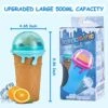 Slushy Maker Cup Slushie Cup, Upgraded 500ML TIK TOK Slushy Frozen Magic Squeeze Cup, Cooling Maker Cup Freeze Mug Milkshake Smoothies, Cool Stuff Things For Kids Teens (Coffee) -KitchenAid Shop 51MPnCXsPXL