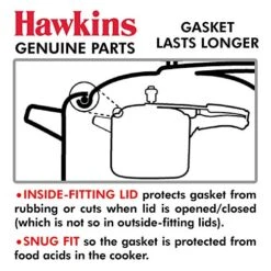 Awkins A10-09 Gasket Sealing Ring For Pressure Cookers, 2 To 4-Liter, Black -KitchenAid Shop 51MS4s9BY2L