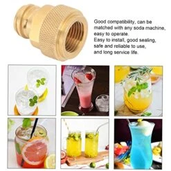 Enhance Your Home Soda Game With Gold Brass Adapter CO2 Tank Conversion Kit Complete With Cylinder Connector Carbonator Wrench And Beverage Accessory. 13 Enhance Your Home Soda Game With Gold Brass Adapter CO2 Tank Conversion Kit Complete With Cylinder Connector Carbonator Wrench And Beverage Accessory. -KitchenAid Shop 51MSfd3LaRL