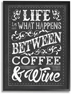 Stupell Industries Life, Between Coffee And Wine Chalk, Design By Melody Hogan -KitchenAid Shop 51Mxxe85sML. AC 1
