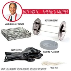 5500 Series Rotisserie Oven, Stainless Steel Countertop Rotisserie Oven, 3 Cooking Functions: Rotisserie, Sear And No Heat Rotation, 15-Pound Capacity 16 5500 Series Rotisserie Oven, Stainless Steel Countertop Rotisserie Oven, 3 Cooking Functions: Rotisserie, Sear And No Heat Rotation, 15-Pound Capacity -KitchenAid Shop 51MzsYqwJBL