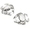 Mud Pie Crab Salt And Pepper Shaker Set, Silver 3 1/2" X 2 1/2"