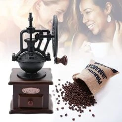 Manual Coffee Bean Grinder - Hand Mill Pepper Spice - With Drawer - Retro European Style - Coffee Bean Milling - Home Grinding Machine - For Grind Coffee, Cereals, Nuts -KitchenAid Shop 51N8K4YoZOL