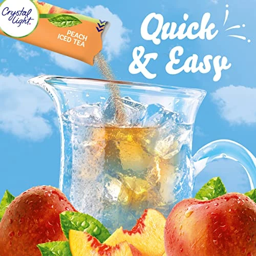 Sugar-Free Peach Iced Tea Low Calories Powdered Drink Mix 6 Count Pitcher Packets 5 Sugar-Free Peach Iced Tea Low Calories Powdered Drink Mix 6 Count Pitcher Packets - Image 3