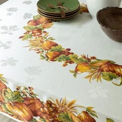 Harvest Splendor Engineered Printed Fabric Table Cloth, Fall, Harvest, And Thanksgiving Tablecloth(60" X 120" Rectangular) 13 Harvest Splendor Engineered Printed Fabric Table Cloth, Fall, Harvest, And Thanksgiving Tablecloth(60" X 120" Rectangular) -KitchenAid Shop 51NDbu897IL