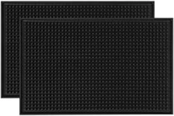 WISHMART | Black Bar Mats Set Of 2 (18x12 Inches) | Drying, Durable And Stylish Spill Mats For Bars, Restaurants, Coffee Shops, Bar Mats For Countertop And Table Top, Non-Spill & Non-Toxic Mats 16 WISHMART | Black Bar Mats Set Of 2 (18x12 Inches) | Drying, Durable And Stylish Spill Mats For Bars, Restaurants, Coffee Shops, Bar Mats For Countertop And Table Top, Non-Spill & Non-Toxic Mats -KitchenAid Shop 51NF4I vcdL. AC