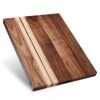 , Large Walnut/Cherry/Maple Wood Cutting Board For Kitchen, Charcuterie Wooden Board, Sorting Compartment, Reversible 17x13x1.1 In (Gift Box Included)