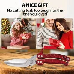 Kitchen Scissors Heavy Duty,Shears All Purpose Dishwasher Safe,Stainless Steel Multi-function Poultry Shears,Sharp Cooking Scissors For Chicken,Fish,Raptor,Meat,Turkey,Seafood,Crab,Bone (Burgundy) 15 Kitchen Scissors Heavy Duty,Shears All Purpose Dishwasher Safe,Stainless Steel Multi-function Poultry Shears,Sharp Cooking Scissors For Chicken,Fish,Raptor,Meat,Turkey,Seafood,Crab,Bone (Burgundy) -KitchenAid Shop 51NKIXfWhWL