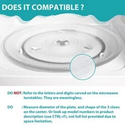 Gemroom 10.6" Microwave Turntable Plate Replacement For GE, Panasonic, Farberware, Toshiba, Haier 10 5/8 Inch Replacement Microwave Glass Plate, Also For High Pointe RV Microwave Plate Replacement -KitchenAid Shop 51NLb0UWtOL