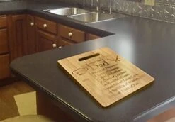 Recipe For A Dad Cute Funny Laser Engraved Bamboo Cutting Board - Wedding, Housewarming, Anniversary, Birthday, Father's Day, Gift For Him, For Her, For Boys, For Girls, For Husband, For Them -KitchenAid Shop 51NNkbH9mUL