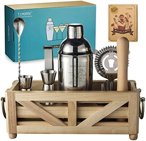 Bartender Kit, Gifts For Men, Fathers Day Cocktail Shaker Set (12.2L X 5W X 4.5H) 8 Bartender Kit, Gifts For Men, Fathers Day Cocktail Shaker Set (12.2L X 5W X 4.5H) - Image 6