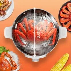 Electric Steamer Multifunctional Household Automatic Power-Off Electric Steamer Food Warmer Electric Steamer -KitchenAid Shop 51NS7rAzAOL
