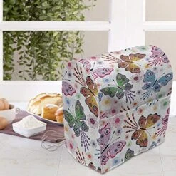 Ambesonne Butterfly Stand Mixer Cover, Floral Arrangement With Vibrant Colored Butterflies With Design Elements, Kitchen Appliance Organizer Bag Cover With A Pocket, 6-8 Quarts, Multicolor 8 Ambesonne Butterfly Stand Mixer Cover, Floral Arrangement With Vibrant Colored Butterflies With Design Elements, Kitchen Appliance Organizer Bag Cover With A Pocket, 6-8 Quarts, Multicolor -KitchenAid Shop 51NVTbDbpUL