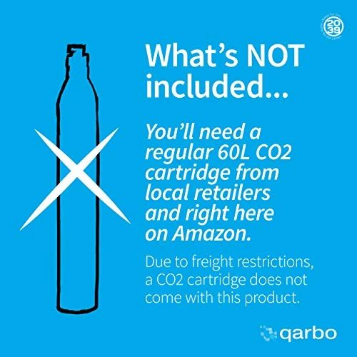 Qarbo Sparkling Water Maker With 4 Bottles, 3 Aircharge Caps And Cleaning Brush (Dark Bronze) 5 Qarbo Sparkling Water Maker With 4 Bottles, 3 Aircharge Caps And Cleaning Brush (Dark Bronze) - Image 3