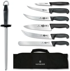 Victorinox Fibrox Pro Ultimate Competition BBQ Set, Knife Roll, 8-Piece -KitchenAid Shop 51Np8o9O3zL. AC