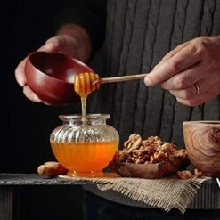 51 PCS Honey Dipper, 3 Inch Mini Wooden Honeycomb Sticks, Small Honey Stirrer Stick, Honey Sticks For Honey Jar Dispense Drizzle Honey And Wedding Party Favors Gift -KitchenAid Shop 51NplZsD1RL