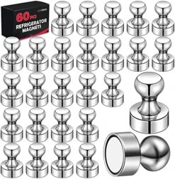 12Pcs Black Refrigerator Magnets Fridge Magnets,Small And Strong Magnets For Whiteboard, Strong Metal Magnets For Fridge, Whiteboard, Office, Classroom, Map, Kitchen -KitchenAid Shop 51NqYCoShL. AC