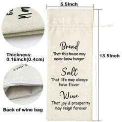 Hostess Gift Wine Gift Bag, Housewarming Gift, Bride And Groom Wine Bags Gift, Bread Salt Wine Bag -KitchenAid Shop 51Nu9IbNzYL