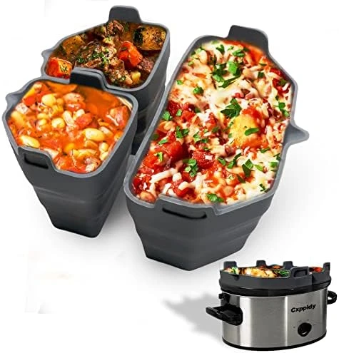 2 Pack Silicone Slow Cooker Liners Reusable Fit 6-8 Qt Crockpot, BPA Free Insert Liners, Reusable & Leakproof Silicone Divider For Oval Or Round Pot (Pink+Yellow) 8 2 Pack Silicone Slow Cooker Liners Reusable Fit 6-8 Qt Crockpot, BPA Free Insert Liners, Reusable & Leakproof Silicone Divider For Oval Or Round Pot (Pink+Yellow) - Image 6