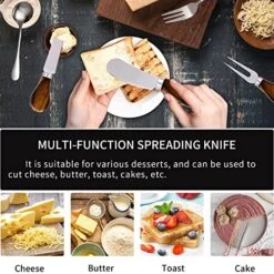 Charcuterie Accessories (20 Pcs), Cheese Spreaders For Charcuterie Board, Mini Serving Spoons, Forks And Mini Serving Tongs - Charcuterie Utensils For Butter, Cheese And Pastry Making -KitchenAid Shop 51OAbFr5PjL