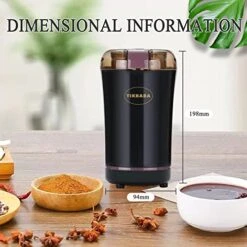 Electric Coffee Bean Grinder For Herbs Nuts Grains,Plug-in High-power Grinding Machine(Black) -KitchenAid Shop 51OBGZkpPPL