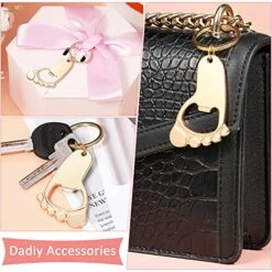 50 Pieces Bottle Opener Baby Shower Favors For Guests Footprint Keychain Shaped Opener Baby Shower Return Gifts Prizes For Boys Girls Baby Birthday Wedding Bridal Shower Party Favor (Pink Packaging) -KitchenAid Shop 51OLSdcAnPL